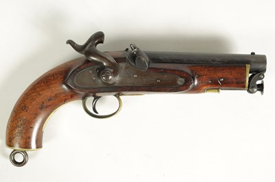 Lot 502 - AN 19TH CENTURY PERCUSSION COAST GUARDS PISTOL BY TOWER