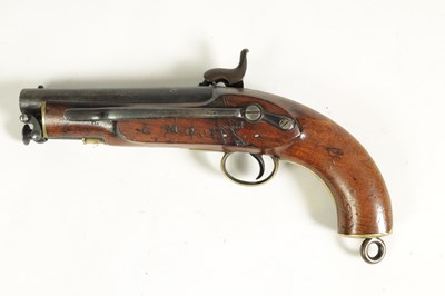 Lot 502 - AN 19TH CENTURY PERCUSSION COAST GUARDS PISTOL BY TOWER