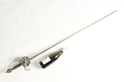 Lot 480 - A 17TH CENTURY RAPIER WITH ORIGINAL FULL-LENGTH BLADE