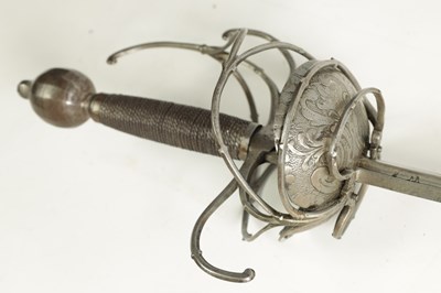 Lot 480 - A 17TH CENTURY RAPIER WITH ORIGINAL FULL-LENGTH BLADE