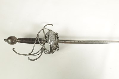 Lot 480 - A 17TH CENTURY RAPIER WITH ORIGINAL FULL-LENGTH BLADE