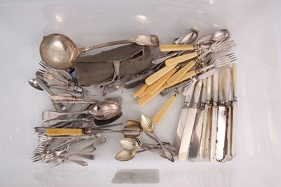 Lot 339 - A LARGE COLLECTION OF SILVER PLATED CUTLERY...