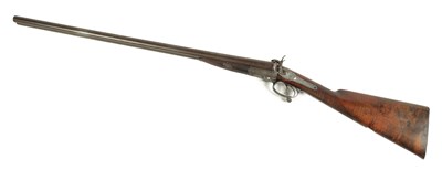 Lot 492 - A 19TH CENTURY DOUBLE BARRELLED PINFIRE SHOTGUN BY ROBERT FALTA