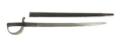 Lot 499 - A 19TH CENTURY BRITISH NAVAL BOARDING CUTLASS