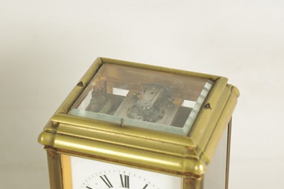 Lot 834 - L. LEROY, PARIS. A LATE 19TH CENTURY REPEATING QUARTER CHIMING CARRIAGE CLOCK