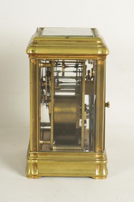 Lot 834 - L. LEROY, PARIS. A LATE 19TH CENTURY REPEATING QUARTER CHIMING CARRIAGE CLOCK