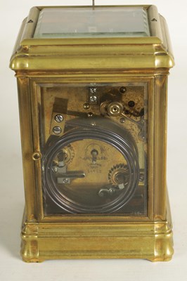 Lot 834 - L. LEROY, PARIS. A LATE 19TH CENTURY REPEATING QUARTER CHIMING CARRIAGE CLOCK