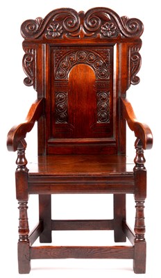 Lot 668 - A 17th/18th Century joined Oak WAINSCOT...