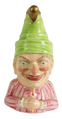 Lot 25 - A RARE ROYAL WORCESTER “MR PUNCH” CANDLE EXTINGUISHER