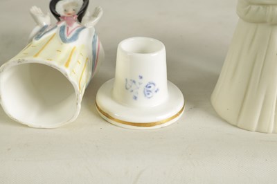 Lot 39 - A COLLECTION OF DERBY PORCELAIN CANDLE EXTINGUISHERS