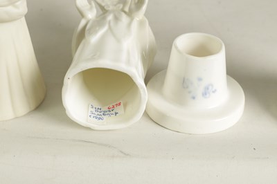 Lot 39 - A COLLECTION OF DERBY PORCELAIN CANDLE EXTINGUISHERS