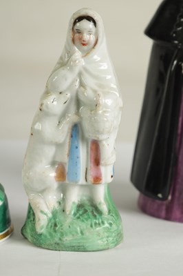 Lot 33 - A COLLECTION OF DERBY, COPELAND-SPODE AND MEISSEN CANDLE EXTINGUISHERS