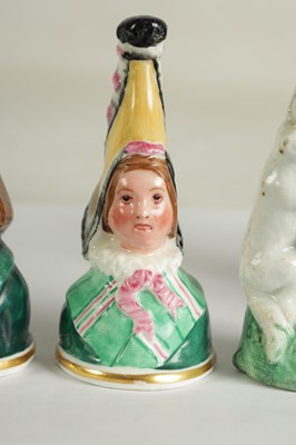 Lot 33 - A COLLECTION OF DERBY, COPELAND-SPODE AND MEISSEN CANDLE EXTINGUISHERS