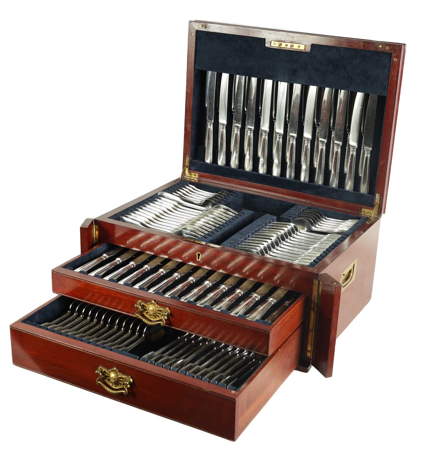 Lot 313 - A 19TH CENTURY FIDDLE AND THREAD PATTERN