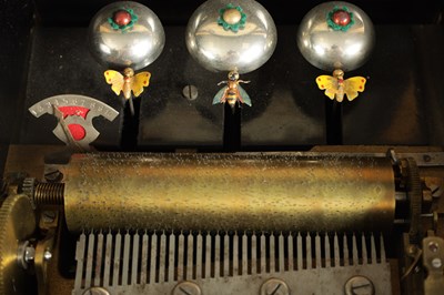 Lot 641 - A LATE 19TH CENTURY 10-AIR SWISS CYLINDER MUSIC BOX