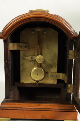 Lot 856 - DURRANT LONDON. A GEORGE III FIGURED SATINWOOD MINIATURE TRIPLE PAD TOP BRACKET CLOCK