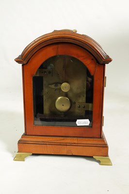 Lot 856 - DURRANT LONDON. A GEORGE III FIGURED SATINWOOD MINIATURE TRIPLE PAD TOP BRACKET CLOCK