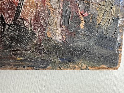 Lot 777 - ATT. TOM THOMSON (CANADIAN 1877-1917) OIL ON PLYWOOD PANEL