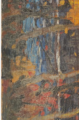 Lot 777 - ATT. TOM THOMSON (CANADIAN 1877-1917) OIL ON PLYWOOD PANEL