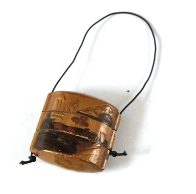 Lot 135 - A MEIJI PERIOD JAPANESE LACQUERED INRO