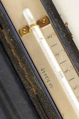 Lot 402 - A LARGE CASED STANDARD THERMOMETER BY W. REEVES & CO. LONDON