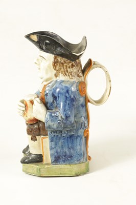 Lot 90 - A LATE 18TH/EARLY 19TH CENTURY PRATT TYPE TOBY JUG
