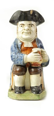 Lot 90 - A LATE 18TH/EARLY 19TH CENTURY PRATT TYPE TOBY JUG