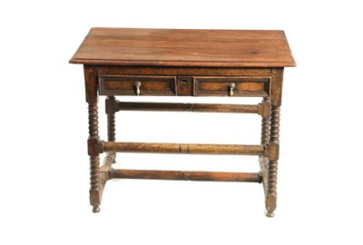 Lot 1372 - A 17TH CENTURY OAK SIDE TABLE