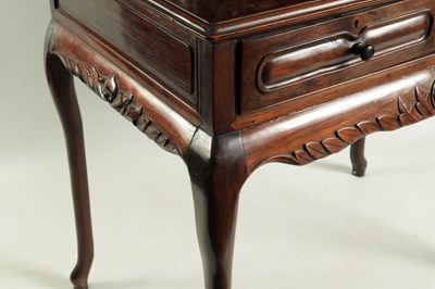 Lot 169 - A 19TH CENTURY CHINESE HARDWOOD WRITING TABLE