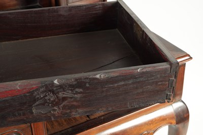 Lot 169 - A 19TH CENTURY CHINESE HARDWOOD WRITING TABLE