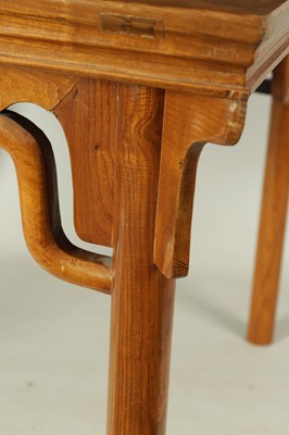 Lot 78 - A 20TH CENTURY CHINESE ELM CENTRE TABLE
