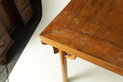 Lot 78 - A 20TH CENTURY CHINESE ELM CENTRE TABLE