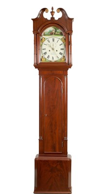 Lot 790 - THOS. BROWN, CHESTER A LATE GEORGE III MAHOGANY 8-DAY LONGCASE CLOCK