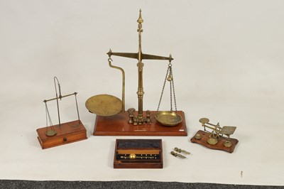 Lot 410 - A COLLECTION OF 19TH CENTURY WEIGHING SCALES