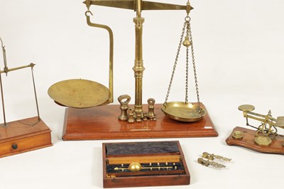 Lot 410 - A COLLECTION OF 19TH CENTURY WEIGHING SCALES