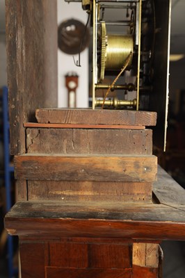 Lot 729 - RICHARD COLSTON, LONDON, A WILLIAM AND MARY MONTH GOING WALNUT AND MARQUETRY LONGCASE CLOCK