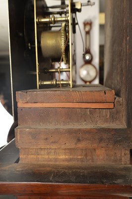 Lot 729 - RICHARD COLSTON, LONDON, A WILLIAM AND MARY MONTH GOING WALNUT AND MARQUETRY LONGCASE CLOCK