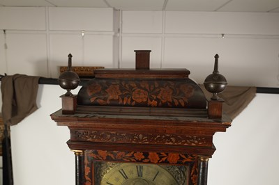 Lot 729 - RICHARD COLSTON, LONDON, A WILLIAM AND MARY MONTH GOING WALNUT AND MARQUETRY LONGCASE CLOCK