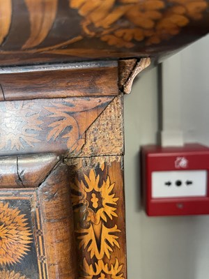 Lot 729 - RICHARD COLSTON, LONDON, A WILLIAM AND MARY MONTH GOING WALNUT AND MARQUETRY LONGCASE CLOCK