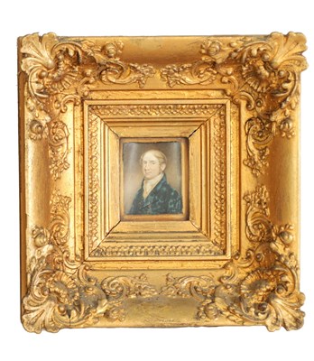 Lot 693a - AN EARLY 19TH CENTURY MINIATURE BUST PORTRAIT ON IVORY OF SIR JOHN TYLDEW