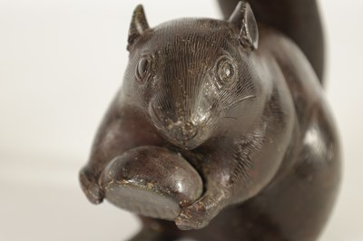 Lot 151 - A JAPANESE MEIJI PERIOD BRONZE SCULPTURE OF A RAT