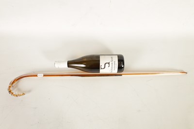 Lot 6 - A LATE 19TH CENTURY GLASS WALKING STICK