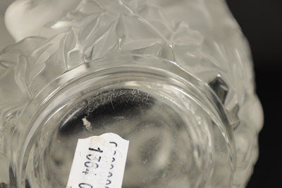 Lot 20 - A LALIQUE ‘BAGATELLE’ FROSTED AND CLEAR GLASS VASE