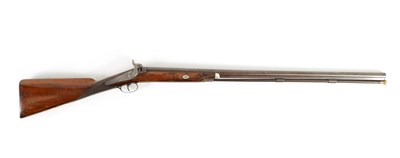 Lot 363 - AN EARLY 19TH CENTURY PERCUSSION SPORTING GUN SIGNED NOCK