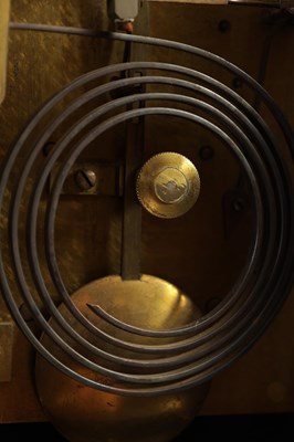 Lot 796 - A LATE 19TH CENTURY EBONISED BASKET TOP BRACKET CLOCK