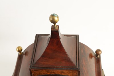 Lot 734 - JOHN THWAITES, LONDON. A REGENCY INLAID FIGURED MAHOGANY BRACKET CLOCK
