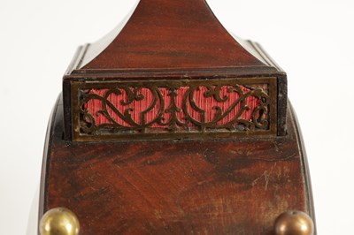 Lot 734 - JOHN THWAITES, LONDON. A REGENCY INLAID FIGURED MAHOGANY BRACKET CLOCK