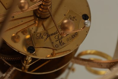 Lot 754 - A LIMITED EDITION ORRERY CLOCK BY ST. JAMES’S HOUSE CO. LONDON. 180/4500