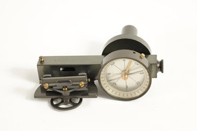 Lot 418 - A CASED ABNEY LEVEL WITH COMPASS TOGETHER WITH A CASED CLINOMETER