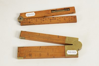 Lot 414 - AN INDIAN ARMY INCLINOMETER TOGETHER WITH ANOTHER